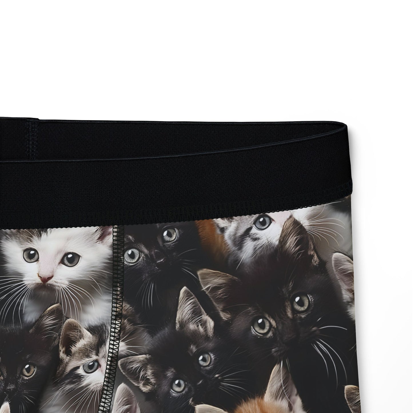 Cozy Kitten Crowd Men's Boxers