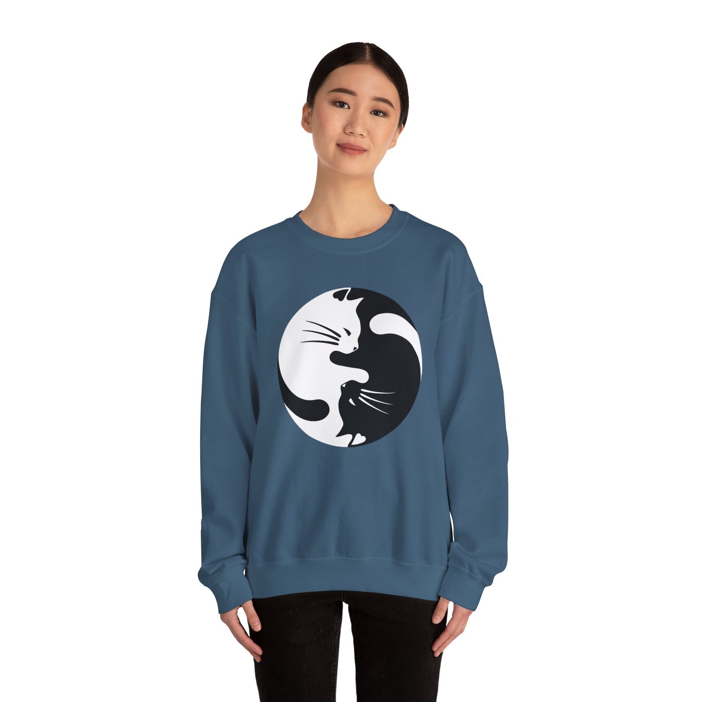 Yin Yang Kitties Crewneck Sweatshirt
