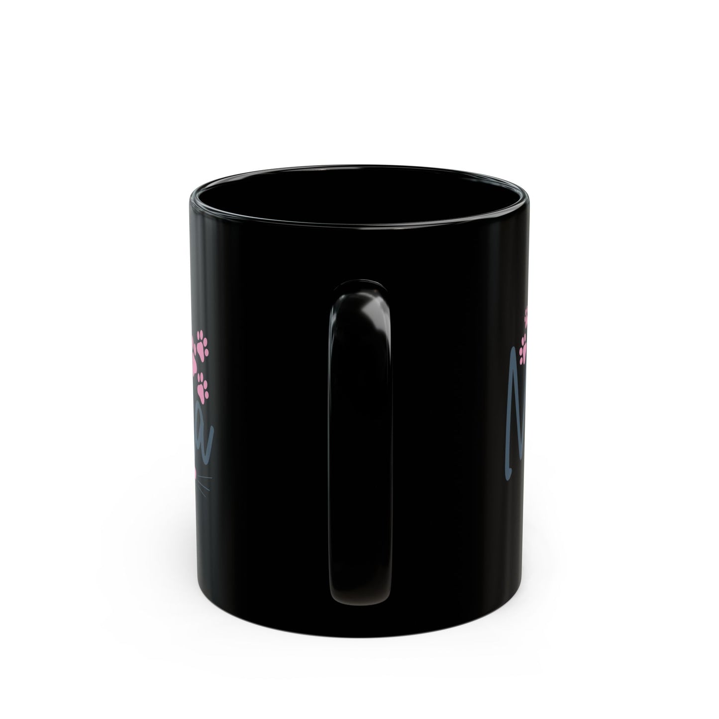Cat Mama Black Coffee Mug
