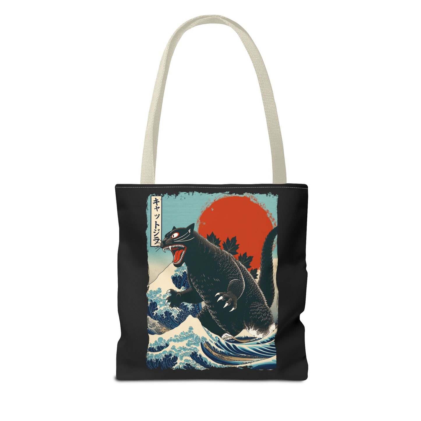 Catzilla Japanese Art Tote Bag