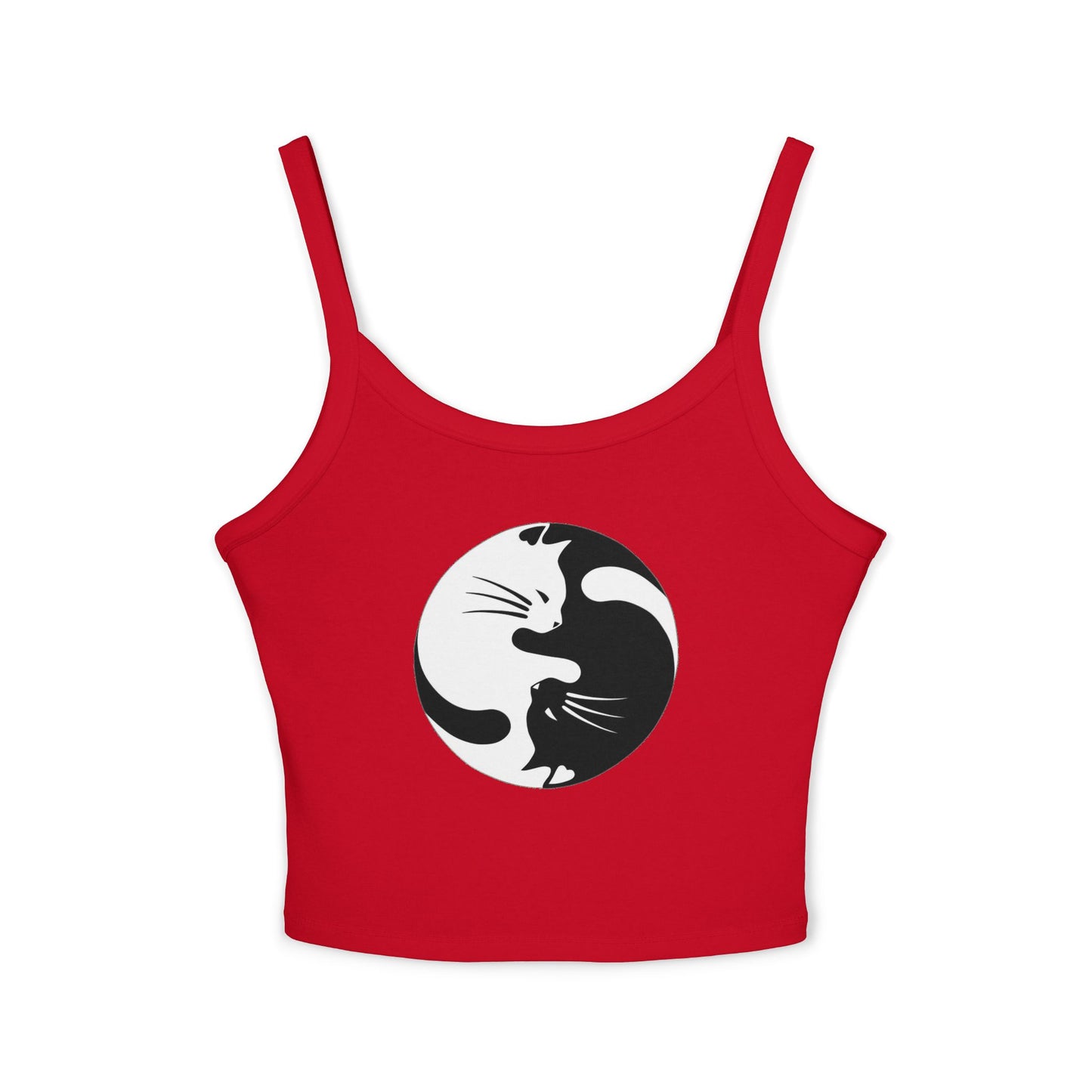 Yin Yang Kitties Women's Spaghetti Strap Tank Top