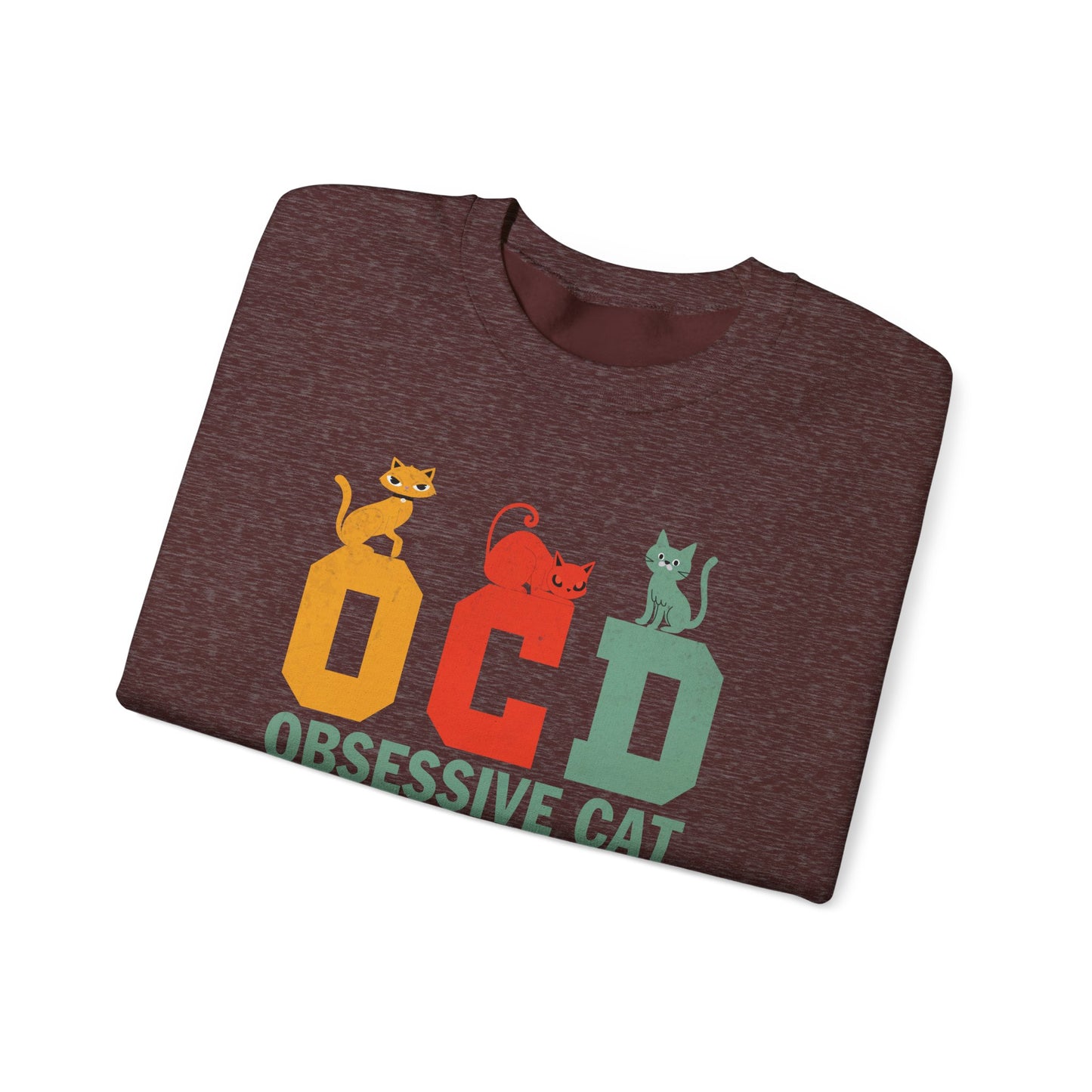 OCD Obsessive Cat Disorder Crewneck Sweatshirt