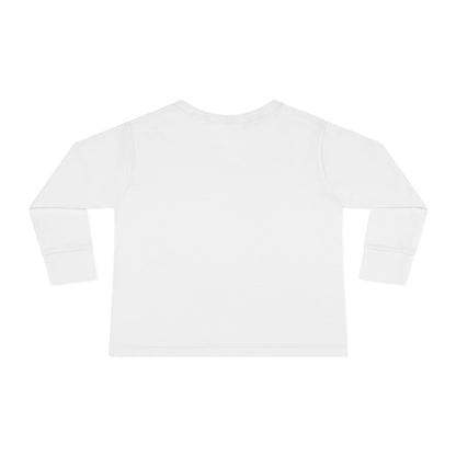 Cat Tail Love Retro Heart Toddler Long Sleeve Tee