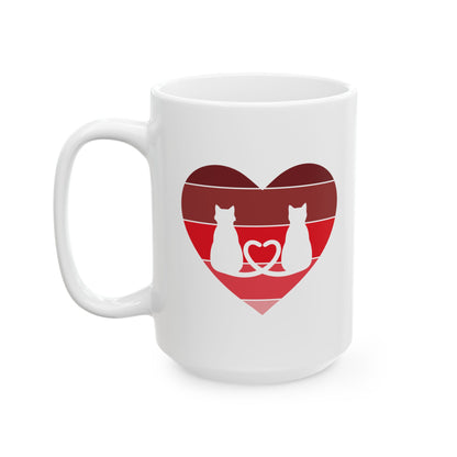Cat Tail Love Coffee Mug