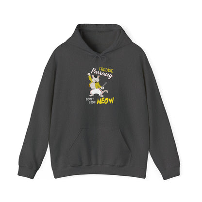 Freddie Purrcury Don’t Stop Meow Hooded Sweatshirt