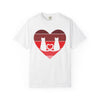 Cat Tail Love Retro Heart T-Shirt