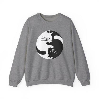 Yin Yang Kitties Crewneck Sweatshirt