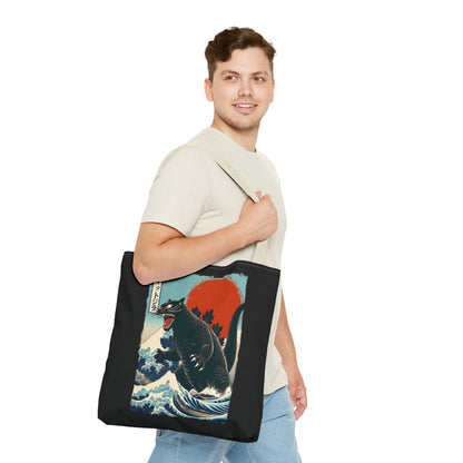 Catzilla Japanese Art Tote Bag