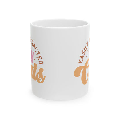 Easily Distracted by Cats Coffee Mug