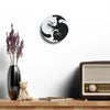 Yin Yang Kitties Acrylic Wall Clock