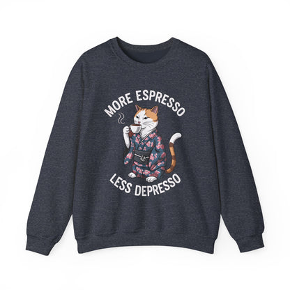 More Espresso Less Depresso Crewneck Sweatshirt