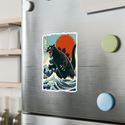 Catzilla Japanese Art Vinyl Decal