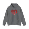 Cat Tail Love Retro Heart Hoodie Sweatshirt