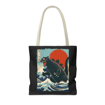 Catzilla Japanese Art Tote Bag