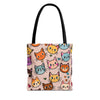 Chibi Cats Tote Bag