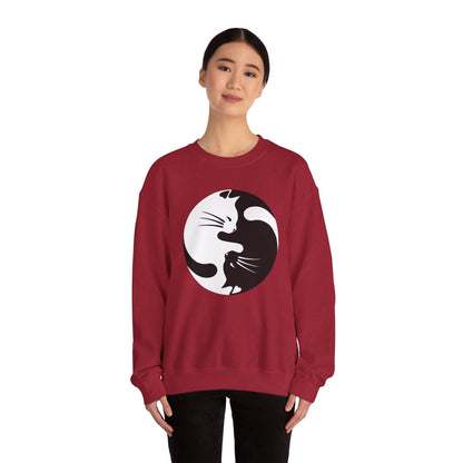 Yin Yang Kitties Crewneck Sweatshirt