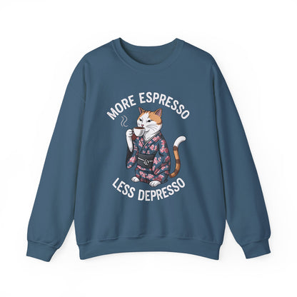 More Espresso Less Depresso Crewneck Sweatshirt