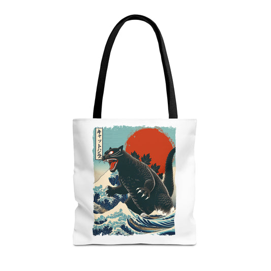 Catzilla Japanese Art Tote Bag