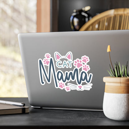 Cat Mama Vinyl Decal Sticker