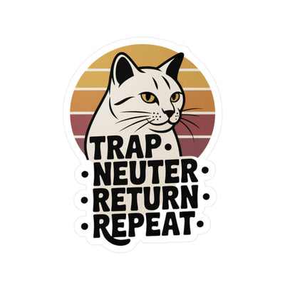 TRAP • NEUTER • RETURN • REPEAT Vinyl Decal Sticker