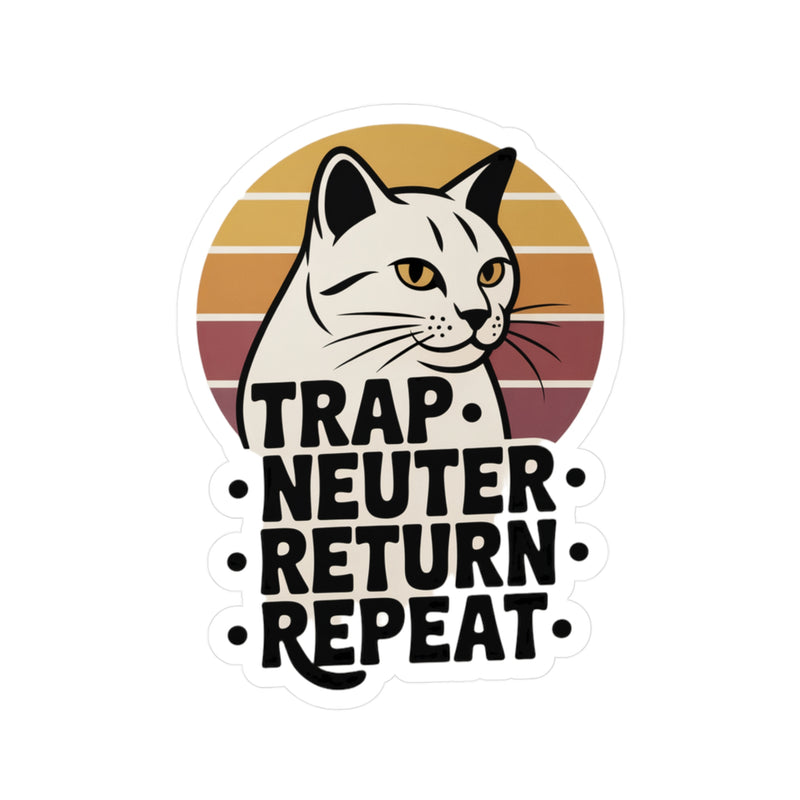TRAP • NEUTER • RETURN • REPEAT Vinyl Decal Sticker