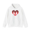Cat Tail Love Retro Heart Hoodie Sweatshirt