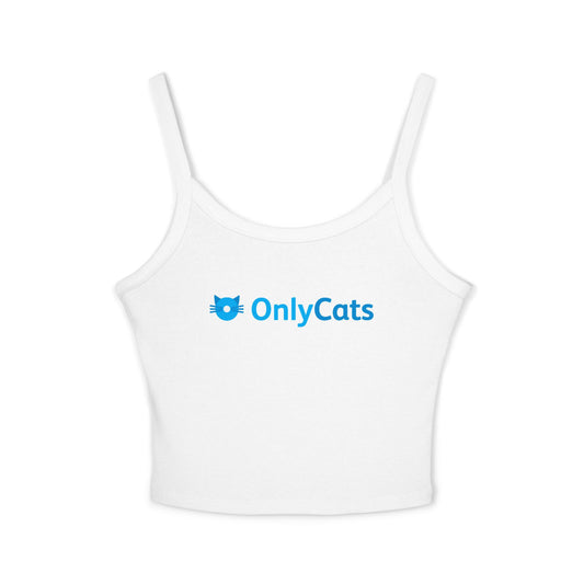 OnlyCats Cat Butt Women's Spaghetti Strap Tank Top