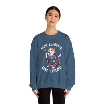 More Espresso Less Depresso Crewneck Sweatshirt