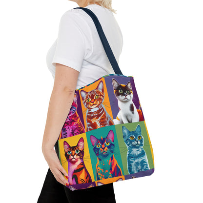 Catty Warhol Tote Bag