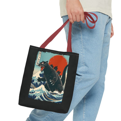 Catzilla Japanese Art Tote Bag