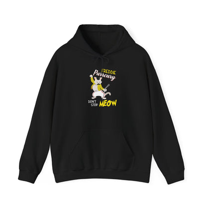 Freddie Purrcury Don’t Stop Meow Hooded Sweatshirt