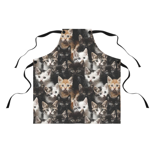 Cozy Kitten Crowd Apron