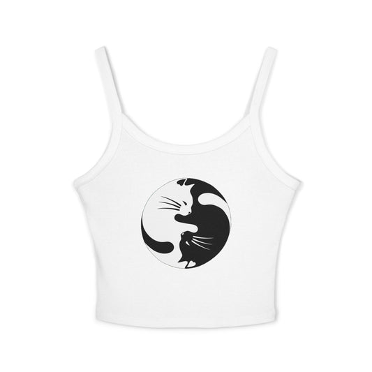 Yin Yang Kitties Women's Spaghetti Strap Tank Top