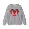 Cat Tail Love Retro Heart Crewneck Sweatshirt