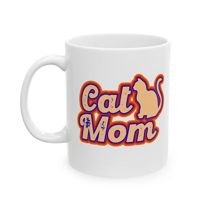 Vintage Cat Mom Coffee Mug