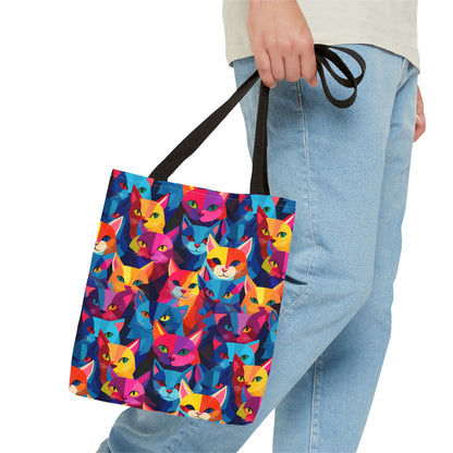 Prismatic Paws Tote Bag