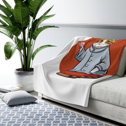 Chairman Meow Sherpa Fleece Blanket