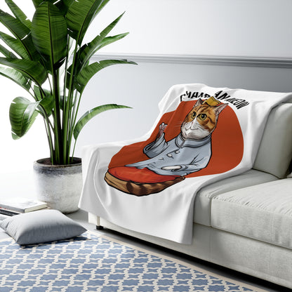 Chairman Meow Sherpa Fleece Blanket