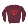 Cat Tail Love Retro Heart Youth Crewneck Sweatshirt