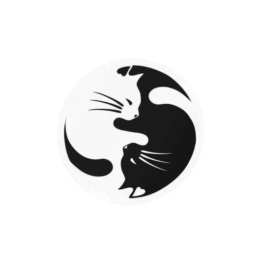 Yin Yang Kitties Vinyl Decal