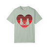 Cat Tail Love Retro Heart T-Shirt