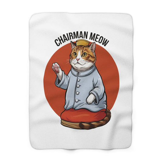 Chairman Meow Sherpa Fleece Blanket