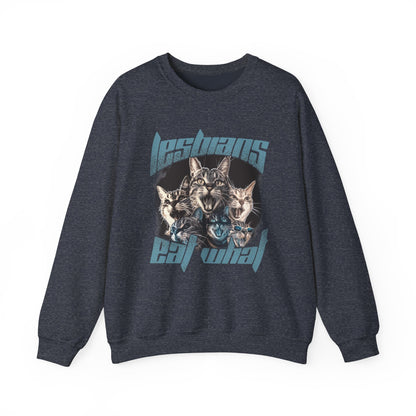 Lesbians Eat What?? Crewneck Sweatshirt