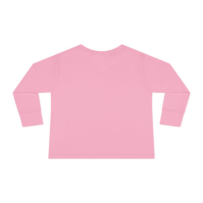 Cat Tail Love Retro Heart Toddler Long Sleeve Tee
