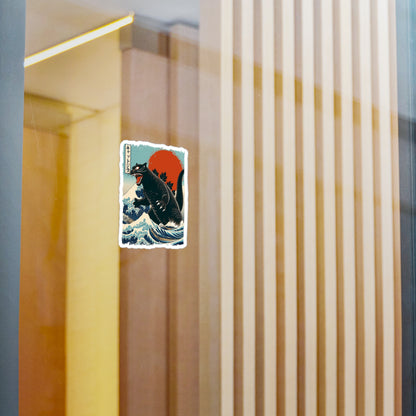 Catzilla Japanese Art Vinyl Decal