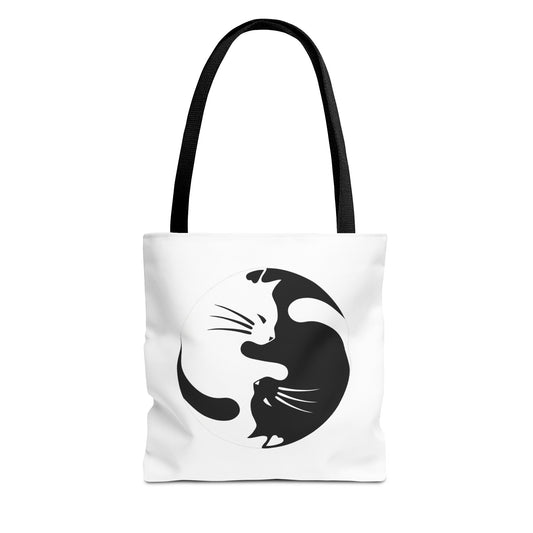 Yin Yang Kitties Tote Bag