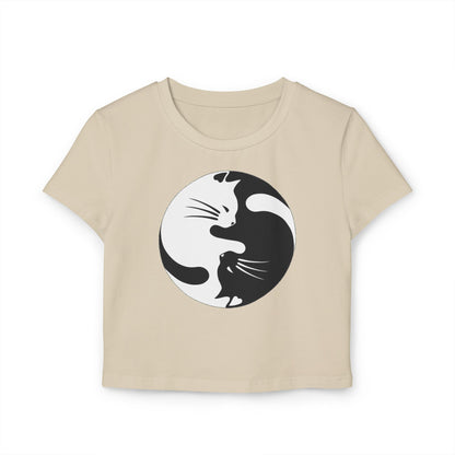Yin Yang Kitties Women's Baby Tee