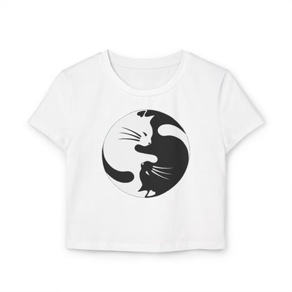 Yin Yang Kitties Women's Baby Tee