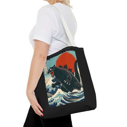 Catzilla Japanese Art Tote Bag
