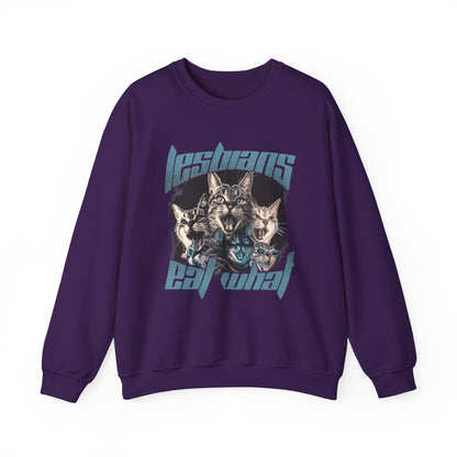 Lesbians Eat What?? Crewneck Sweatshirt